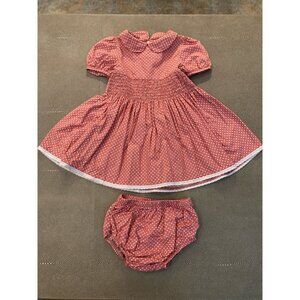 Numi Polka Dot Dress W/ Bloomers 12-24 Mos EUC